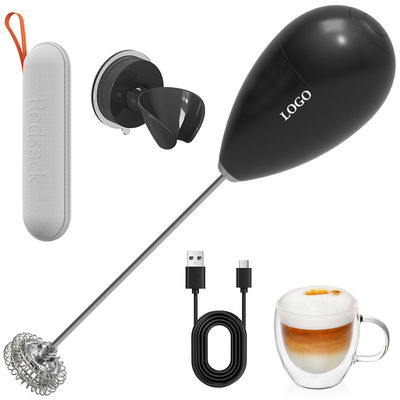 qualidade  Suction Cup Wall Mount Electric Milk Frother Uses Safe Lithium Battery fábrica